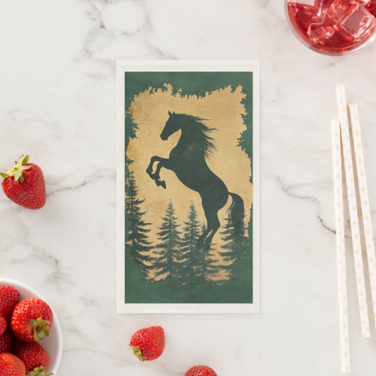 Forest Horse Guest Towel Napkins (インサイチュ)