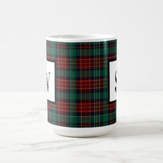 Forest Hunter Tartan コーヒーマグカップ (中央)