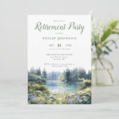 Forest Lakeside Wildflowers Retirement Party 招待状 (スタンド正面)