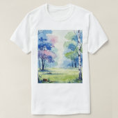 Forest landscape tシャツ (デザイン正面)