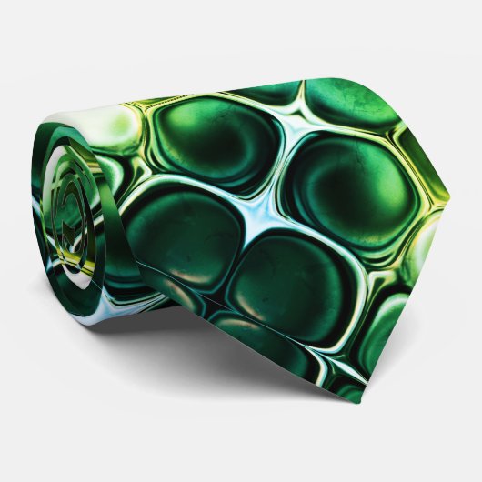 FOREST LIME GREEN KELLY Unique Abstract Art ネクタイ (ロール)