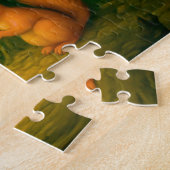 Forest mage speaking to animals in oil ジグソーパズル (側面)