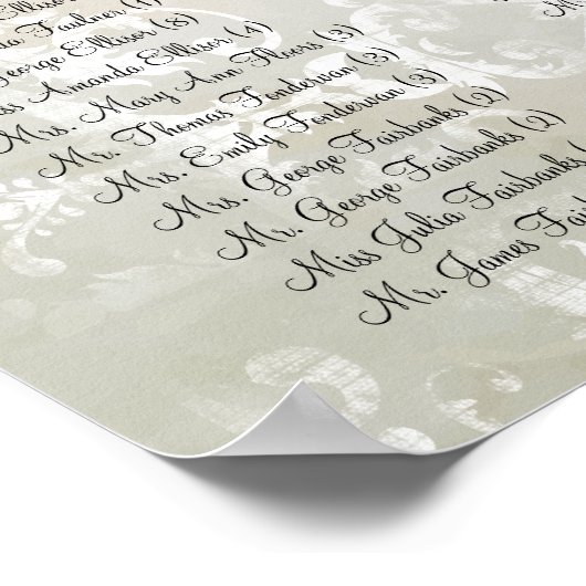 Forest Mason Jar Lavender Heart Leaf Tree Wedding ポスター (角)