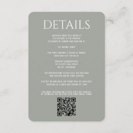 Forest Meadow Wedding エンクロージャーカード