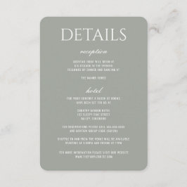 Forest Meadow Wedding エンクロージャーカード