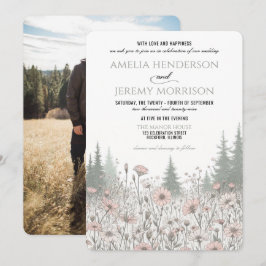 Forest Meadow Wedding 招待状