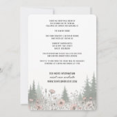 Forest Meadow Wedding 招待状 (裏面)