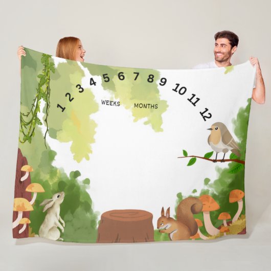 Forest Milestone blanket フリースブランケット (インサイチュ)