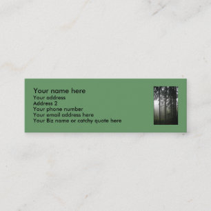 「FOREST MIST」自然フォトプロファイルカード スキニー名刺