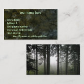 「FOREST MIST」自然フォトプロファイルカード 名刺 (正面/裏面)