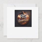 Forest mushroom and gnome clock birthday card カード (裏面)