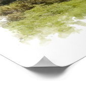 Forest Nature Landscape - Watercolor Poster ポスター (角)