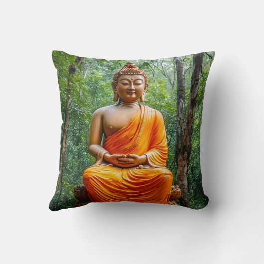 Forest of Calm: The Buddha's Sanctuary クッション (裏面)
