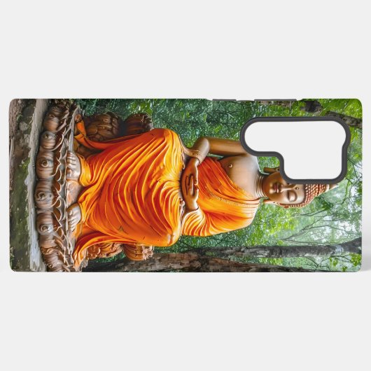 Forest of Calm: The Buddha's Sanctuary Samsung Galaxyケース (裏面横)