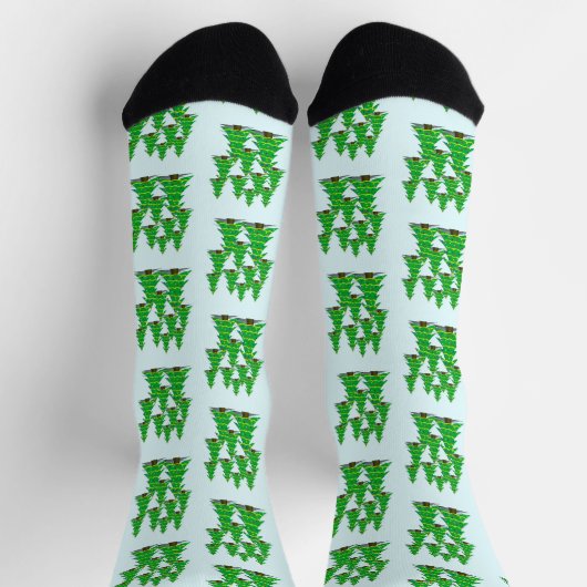  Forest of Decorated Trees Christmas ソックス (上部)