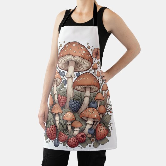 Forest of Mushrooms and Berries エプロン (インサイチュ)