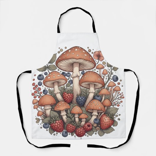 Forest of Mushrooms and Berries エプロン (正面)
