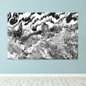 Forest of Shadows Fleece  キャンバスプリント (インサイチュ (ウッドフロア))