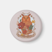 Forest Owl マグネット (正面)
