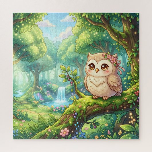 Forest Owl Jigsaw Puzzle ジグソーパズル (縦)
