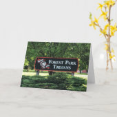 Forest Parkの学校のブランクの挨拶状 カード (黄色い花)