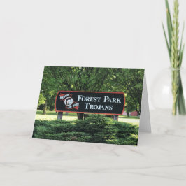Forest Parkの学校のブランクの挨拶状 カード
