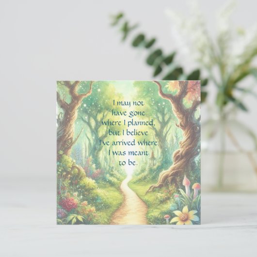 Forest Path & Quote カード (スタンド正面)