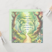 Forest Path & Quote カード (正面/裏面インサイチュ)