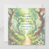 Forest Path & Quote カード (正面)