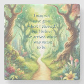 Forest Path & Quote ストーンコースター (正面)