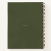 Forest Peace Embroidered Nature Path Journal ノートブック (裏面)
