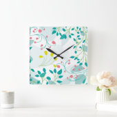 Forest reloj スクエア壁時計 (ホーム)