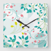 Forest reloj スクエア壁時計 (正面)