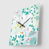 Forest reloj スクエア壁時計 (傾斜)