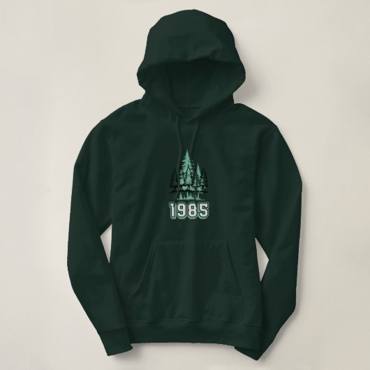 Forest Retro Sweatshirt | Vintage Nature Aesthetic パーカ (デザイン正面)