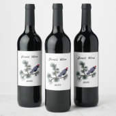 Forest Santa Crow Wine Labels ワインラベル (ボトル)