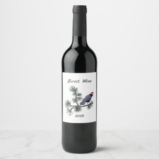 Forest Santa Crow Wine Labels ワインラベル