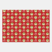 Forest Scene Christmas Wrapping Paper Sheets ラッピングペーパーシート (正面)