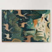 Forest Serenity – A Timeless Wildlife Scene ジグソーパズル (横)