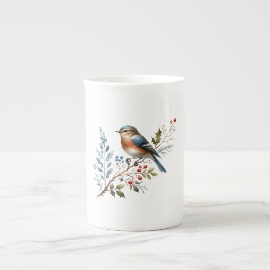 Forest Songbird Mug ボーンチャイナマグカップ (正面)