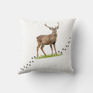 Forest Soul Deer - Throw Pillow クッション