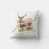 Forest Soul Deer - Throw Pillow クッション (正面)