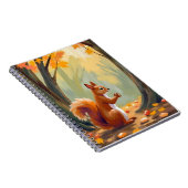 Forest Squirrel | Autumn Animal Watercolor Fall ノートブック (右側)