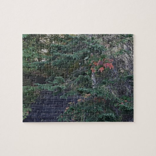 Forest Steps in Early Autumn ジグソーパズル (横)