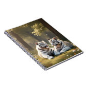 Forest Stillness – White Tigers Notebook ノートブック (右側)