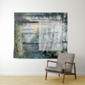 Forest String Lights Floral Wedding Photo Backdrop タペストリー (インサイチュ(横))