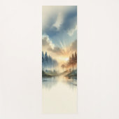 Forest Sunrise Yoga Mat – Tranquil Nature Scene ヨガマット (正面)