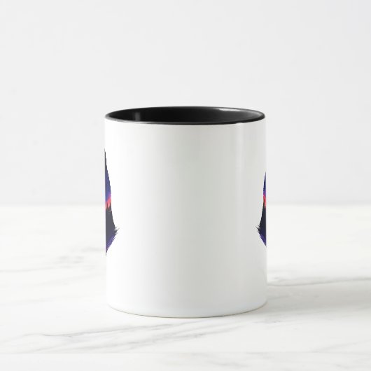 Forest Sunset Silhouette Mug,Nature Inspired Coffe マグカップ (中央)