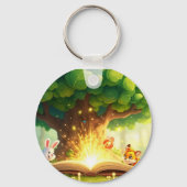"Forest Tales Keychain – Enchanted Woodland Story キーホルダー (裏面)