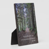 Forest Trail Photo with John Muir引用文 フォトプラーク (側面)